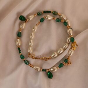 green pearl necklace