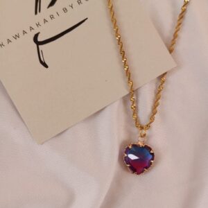 Rainbow heart pendant