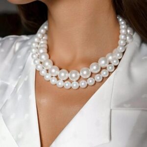 double layer pearl necklace