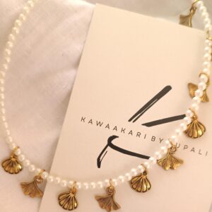 Pearl charm necklace