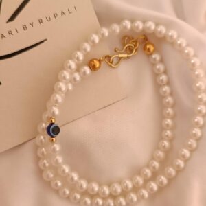 Evil Eye Pearl Necklace