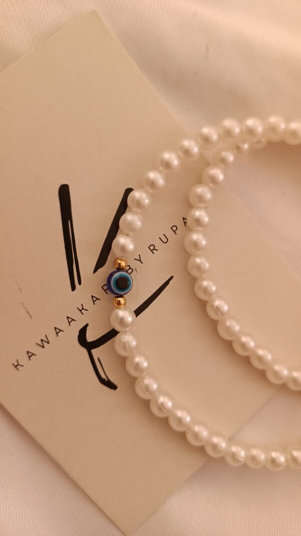 Evil Eye Pearl Necklace