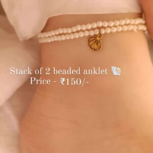 beaded shell anklet