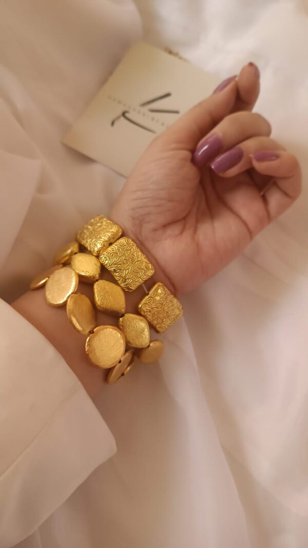 Golden Bracelet Stack